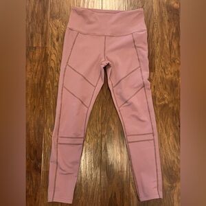 LIKE NEW Zella Moto Ribbed High Waist Ankle Leggings - Pink - Sz Medium